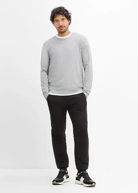Joggingbyxa med v&auml;rmande teddyfleecefoder, bonprix