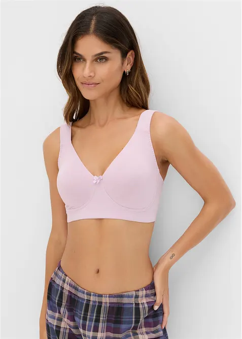 T-shirtbeh&aring; i minimizermodell utan bygel, med bomull (2-pack), bonprix