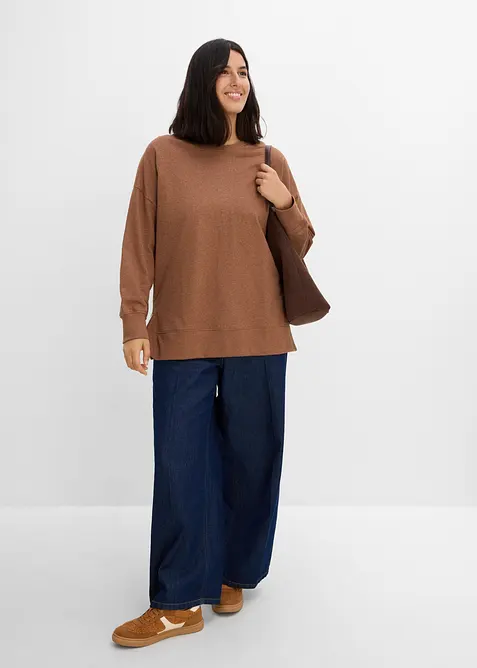 Sweatshirt av bomullsmix, bonprix