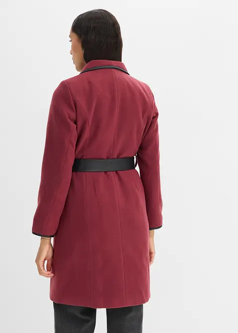 Kort kappa med yllelook, bonprix