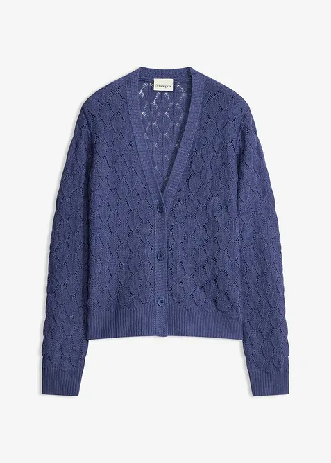 H&aring;lm&ouml;nstrad cardigan, bonprix
