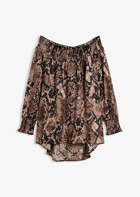 Blus som &auml;r l&auml;ngre bak &auml;n fram, bonprix