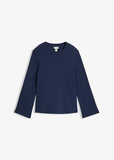 L&aring;ng&auml;rmad T-shirt i ekologisk bomull, bonprix