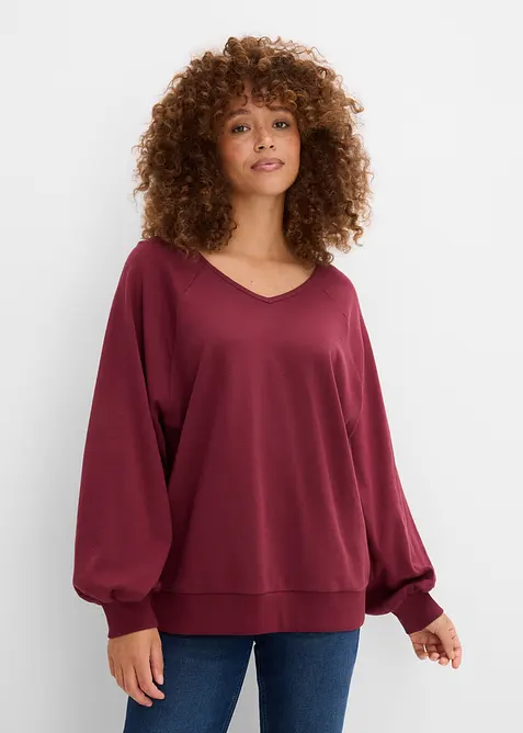 Oversizetopp av ren bomull, bonprix