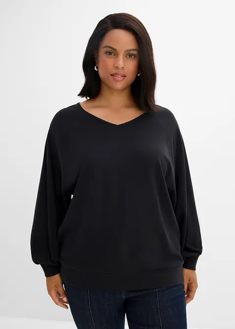 Oversizetopp av ren bomull, bonprix