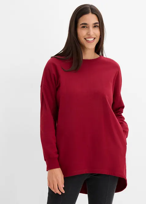 Oversizesweatshirt i ren bomull, bonprix