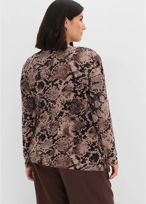 L&aring;ng&auml;rmad topp med ringdetalj, bonprix
