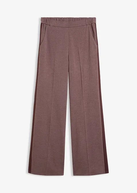 Vid byxa med yllelook och viskos, bonprix