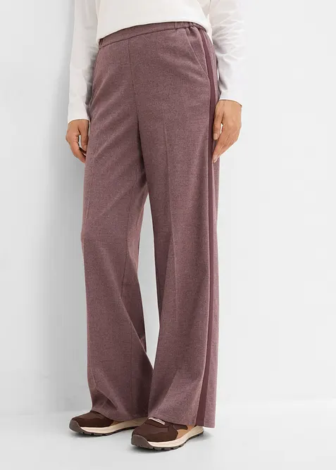 Vid byxa med yllelook och viskos, bonprix