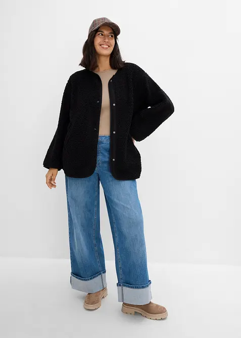 Jacka i teddyfleece, bonprix