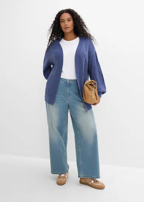 Cardigan med fl&auml;tm&ouml;nster, bonprix
