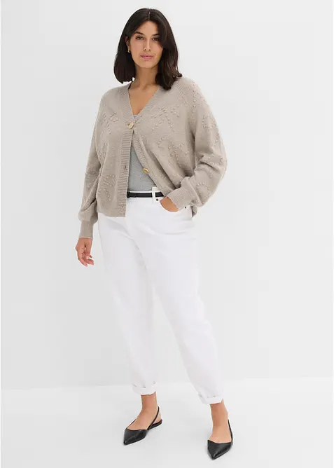 Strukturm&ouml;nstrad cardigan, bonprix
