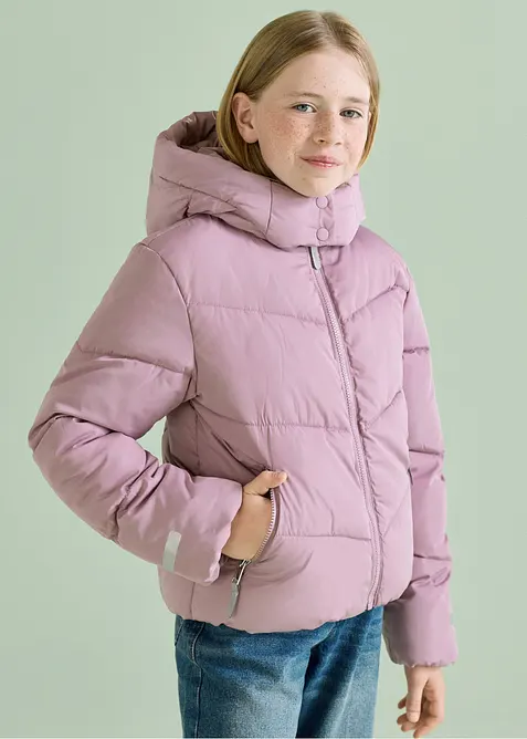 T&auml;ckjacka med v&auml;rmande foder och huva, bonprix