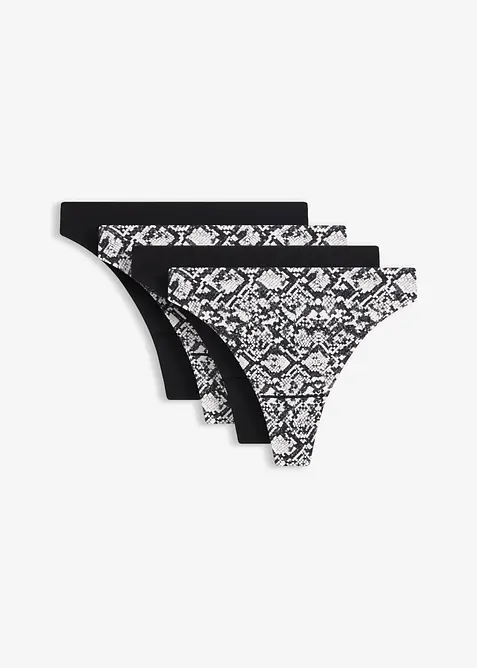 S&ouml;ml&ouml;s stringtrosa med polyamid (4-pack), bonprix