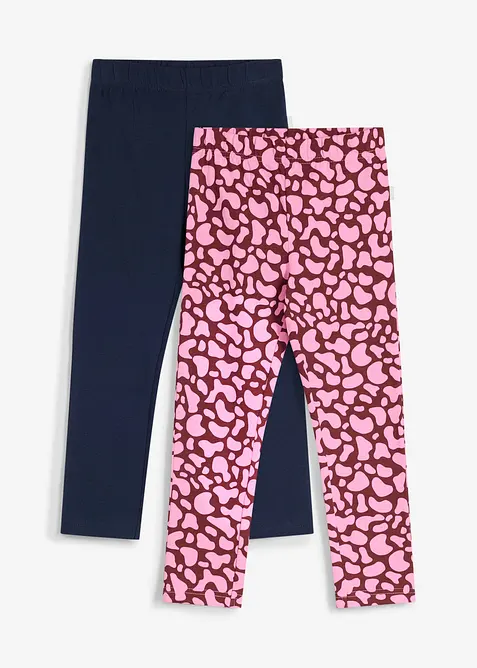 Leggings fr&aring;n Lurchi (2-pack) i ekologisk bomull med stretch, Lurchi