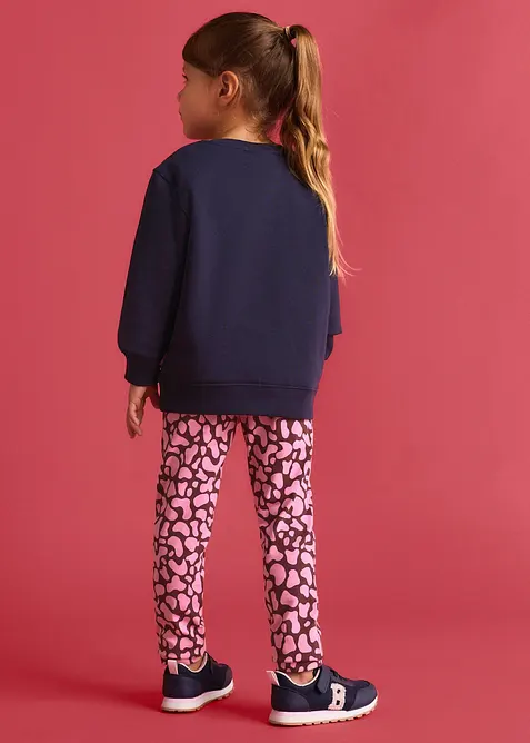 Leggings fr&aring;n Lurchi (2-pack) i ekologisk bomull med stretch, Lurchi