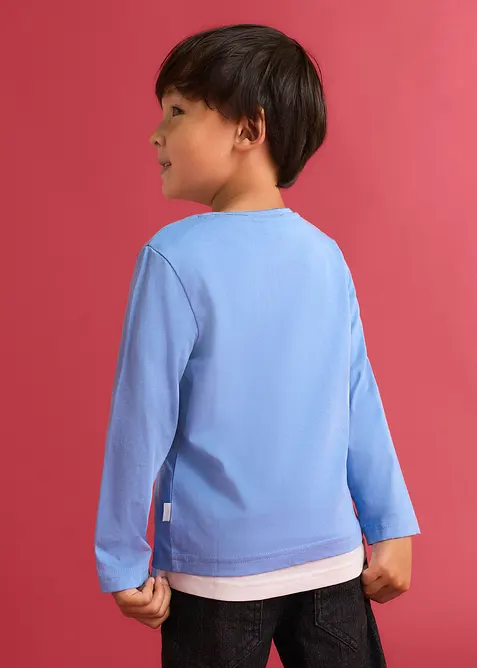 L&aring;ng&auml;rmad T-shirt med ekologisk bomull fr&aring;n Lurchi (2-pack), Lurchi