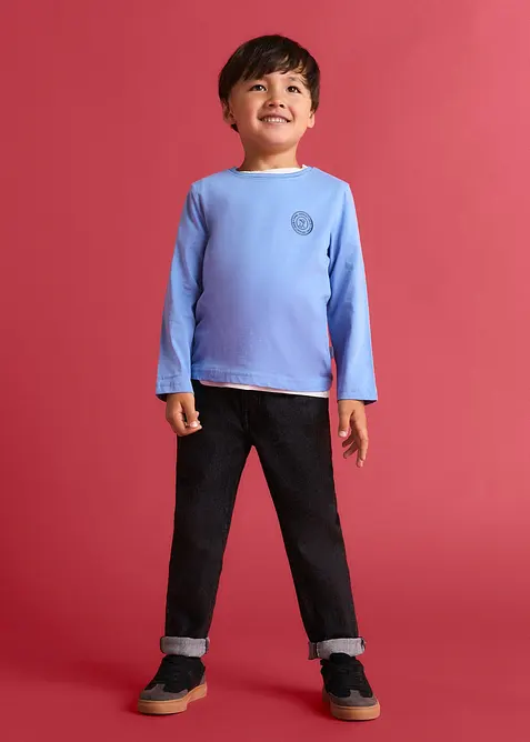 L&aring;ng&auml;rmad T-shirt med ekologisk bomull fr&aring;n Lurchi (2-pack), Lurchi