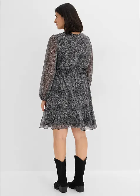 Jerseykl&auml;nning av tunn mesh, bonprix