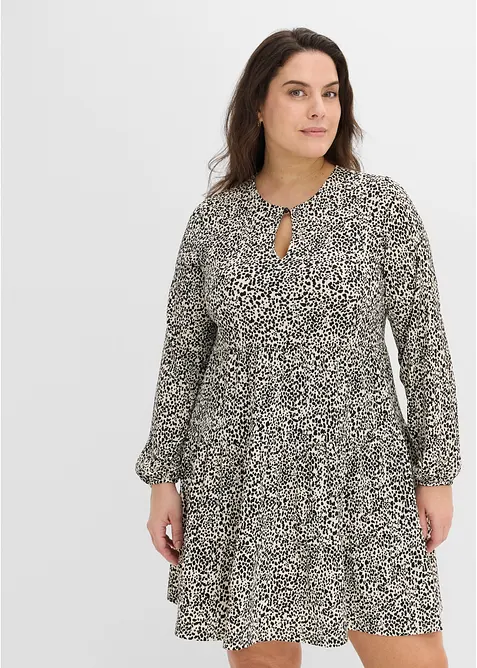 L&aring;ng&auml;rmad jerseykl&auml;nning, bonprix