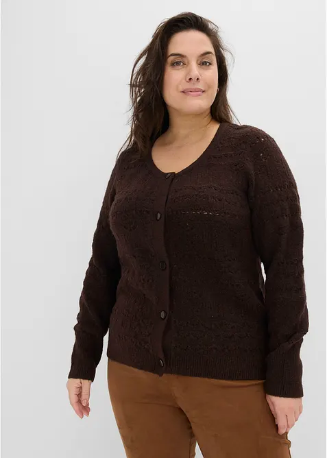 H&aring;lm&ouml;nstrad cardigan, bonprix