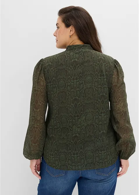 Blus med spetsdekoration, bonprix