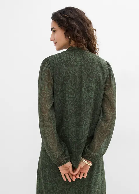 Blus med spetsdekoration, bonprix