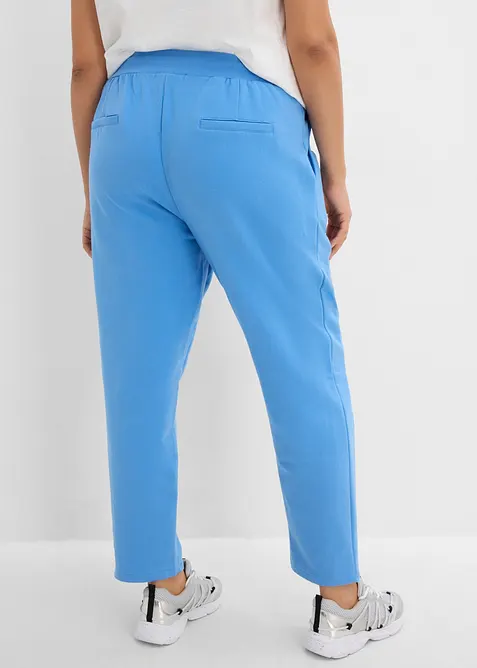 Joggingbyxa av elastisk materialmix med ekologisk bomull, bonprix