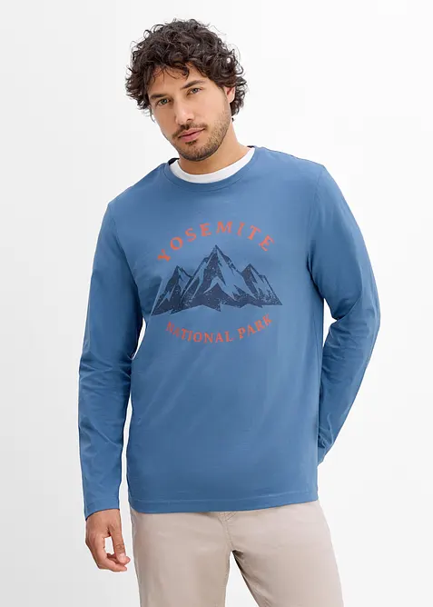L&aring;ng&auml;rmad T-shirt i ekologisk bomull, bonprix