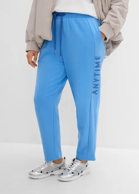 Joggingbyxa av elastisk materialmix med ekologisk bomull, bonprix