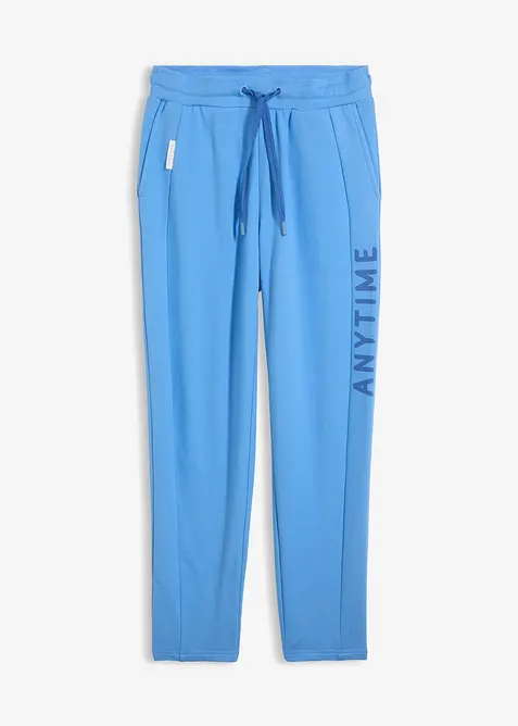 Joggingbyxa av elastisk materialmix med ekologisk bomull, bonprix