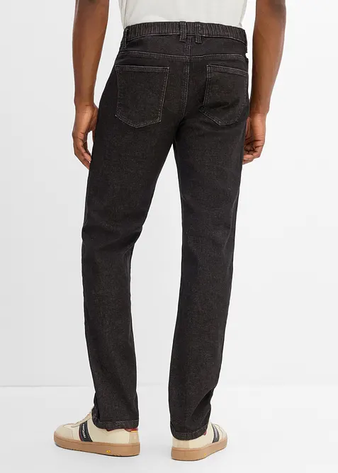 Regular Fit Jeans med res&aring;rmidja, Straight, bonprix