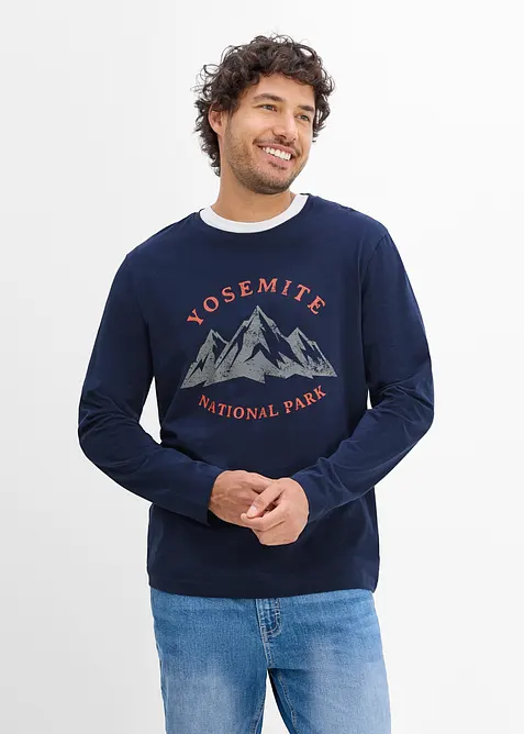L&aring;ng&auml;rmad T-shirt i ekologisk bomull, bonprix