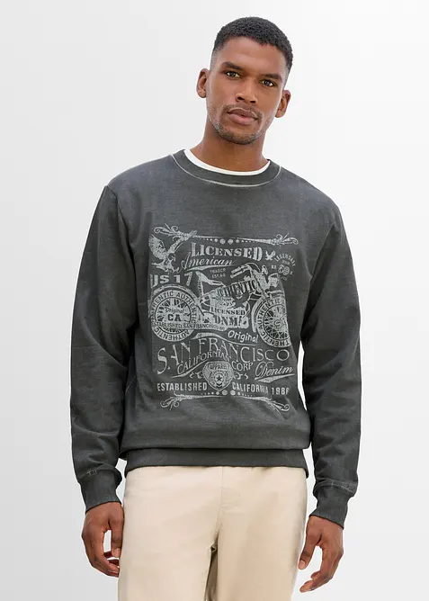 Sweatshirt i bomull, bonprix