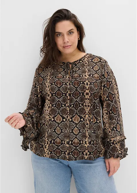 Blustunika av tunn viskosmix, bonprix