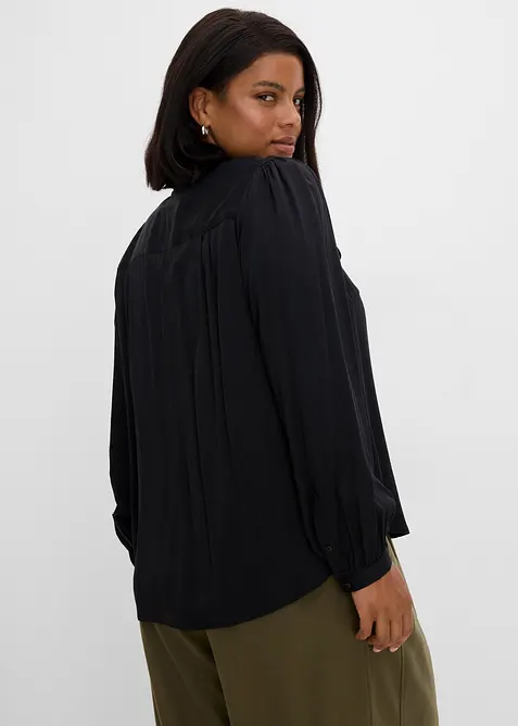 Knytblus i modal, bonprix