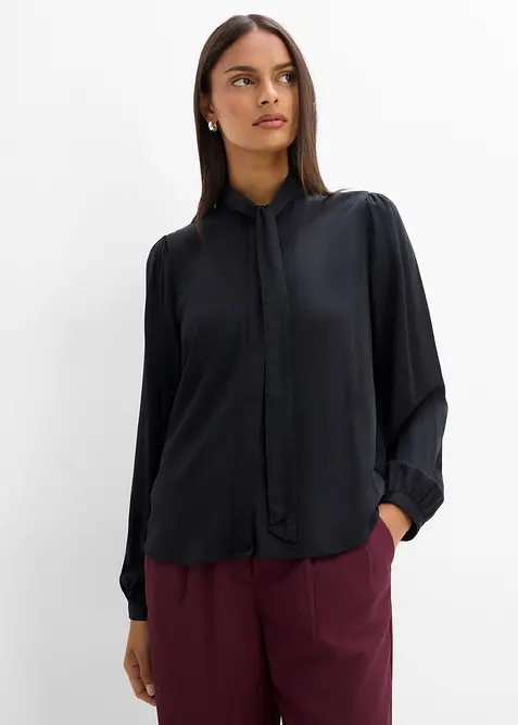 Knytblus i modal, bonprix