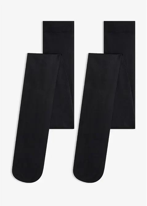 Finstickad strumpbyxa 80 DEN (2-pack), bonprix