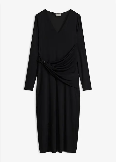 Figurn&auml;ra jerseykl&auml;nning, bonprix