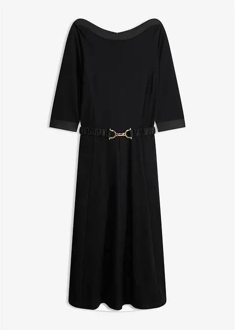 Punto di Roma-kl&auml;nning med satinsk&auml;rp, bonprix