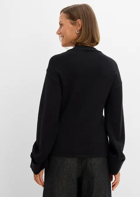 Cardigan i insv&auml;ngd modell av viskosmix, bonprix