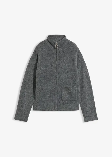 Cardigan med dragkedja, bonprix