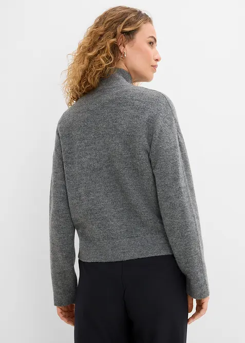Cardigan med dragkedja, bonprix