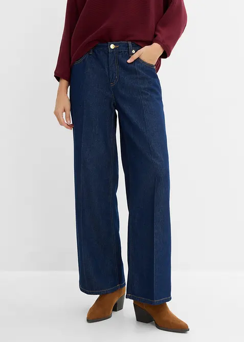 Wide Leg Jeans, Mid Waist, bonprix