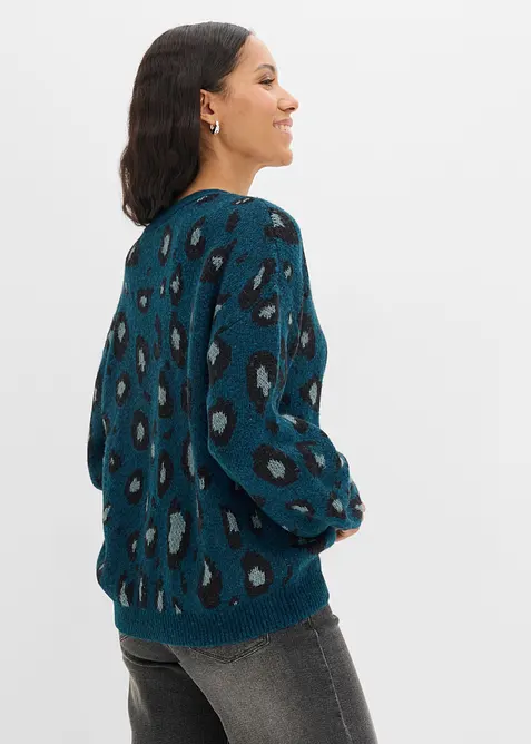 Jacquardm&ouml;nstrad cardigan, bonprix