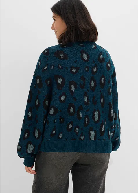 Jacquardm&ouml;nstrad cardigan, bonprix