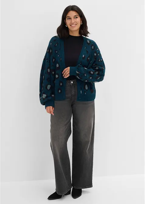Jacquardm&ouml;nstrad cardigan, bonprix