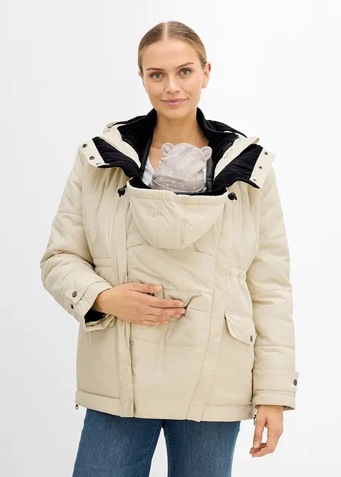 Mammajacka med urtagbar fleecejacka, bonprix