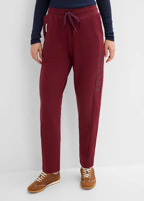 Joggingbyxa av elastisk materialmix med ekologisk bomull, bonprix