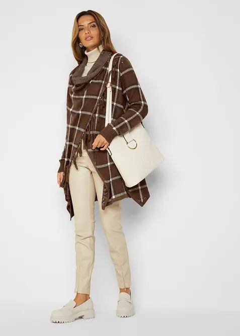 L&aring;ng cardigan med fransar, bonprix